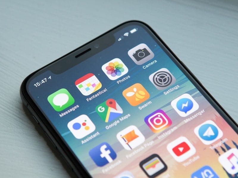 Smartphone showing booking app interface